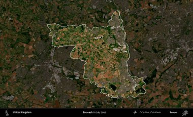 Yıkama. Birleşik Krallık 'ın idari alanı, Temmuz 2022' de çekilen Kopernik Nöbetçi karolarından oluşan koyu renkli bir uydu görüntüsüyle vurgulanmış ve özetlenmiştir.