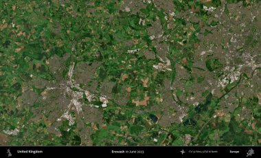 Yıkama. Haziran 2023 'te çekilen Kopernik Nöbetçi karolarından oluşan bir uydu görüntüsü üzerinde Birleşik Krallık' ın idari alanı