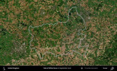 Beyaz At Vadisi. Eylül 2020 'de çekilen Kopernik Nöbetçi karolarından oluşan bir uydu görüntüsü üzerinde Birleşik Krallık' ın idari bölgesini özetledik.