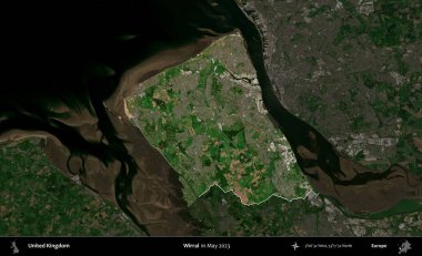 Kablosuz. Birleşik Krallık 'ın idari alanı, Mayıs 2023' te çekilen Kopernik Nöbetçi karolarından oluşan koyu renkli bir uydu görüntüsü üzerinde vurgulandı ve özetlendi.