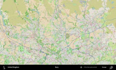 Gömmek. Bir OpenStreetMap Fransız stili haritasında Birleşik Krallık 'ın idari alanı