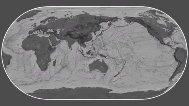Banda Sea plakası, yakın plan. Eckert III. Çift Seviye