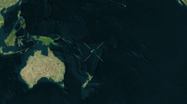 Fiji yakın çekim uydusu. Önizleme. Parıltı. Etiketler.