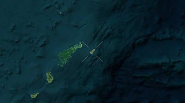 Kikai Adası - Japonya yakın-uydu. Parıltı. Etiketler.