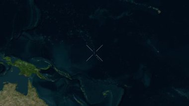 Kiribati yakın çekim uydusu. Önizleme. Parıltı. Etiketler.