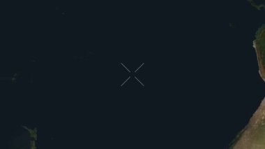 Pitcairn Adası, Büyük Britanya yakın çekim uydusu. Önizleme. Parıltı. Etiketler.