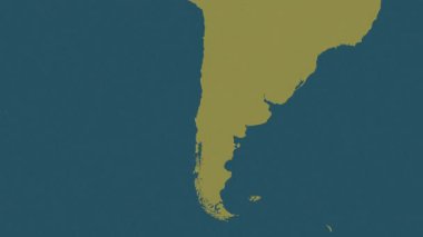 Arjantin haritası - sür. Sınır. Desen.