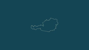 Avusturya haritası - sağlam. Sınır. Uydu.