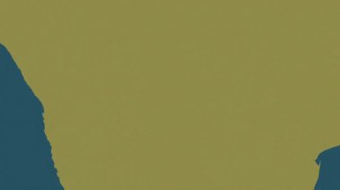 Botswana haritası - sür. Sınır. Desen.