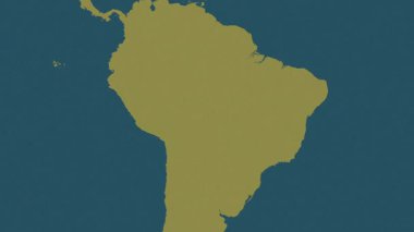 Brezilya haritası - sür. Sınır. Desen.