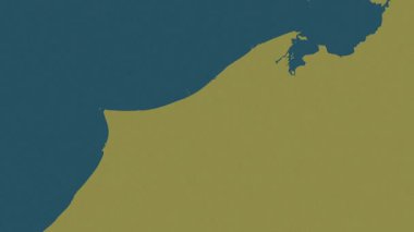 Brunei haritası - sür. Sınır. Desen.