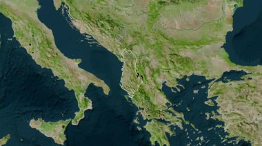 Arnavutluk haritası - yakınlaştır. Bölgeler. Uydu.