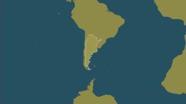 Arjantin haritası. Bölgeler. Desen.