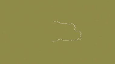 Butan haritası - süzül. Bölgeler. Desen.