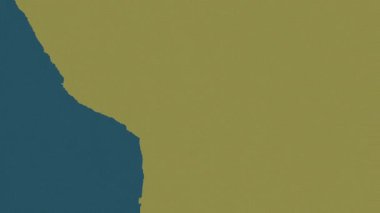 Bolivya haritası - sür. Bölgeler. Desen.