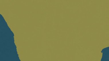 Botswana haritası - sür. Bölgeler. Desen.