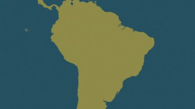 Brezilya haritası - sür. Bölgeler. Desen.