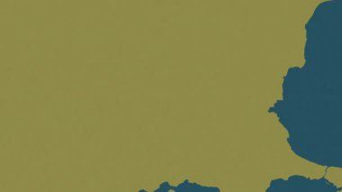 Bulgaristan haritası - sür. Bölgeler. Desen.