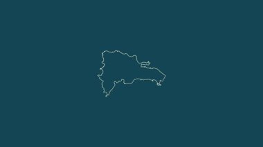 Dominik Cumhuriyeti haritası - sağlam. Bölgeler. Uydu.