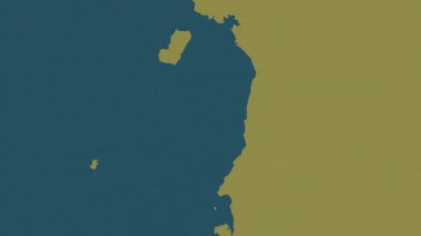 Ekvator Ginesi haritası - sür. Bölgeler. Desen.