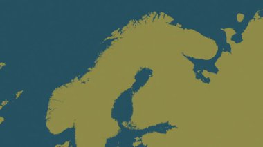 Finlandiya haritası - sür. Bölgeler. Desen.