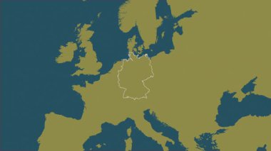 Almanya haritası. Bölgeler. Desen.