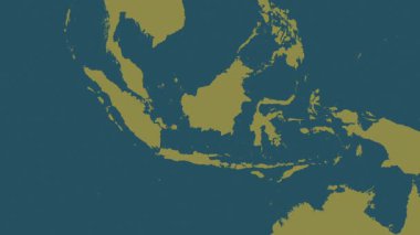 Endonezya haritası - sür. Bölgeler. Desen.