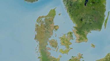 Danimarka haritası - sür. Sınır. Uydu.