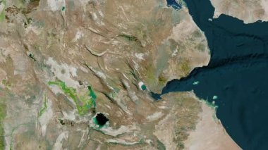 Cibuti haritası - sür. Sınır. Uydu.