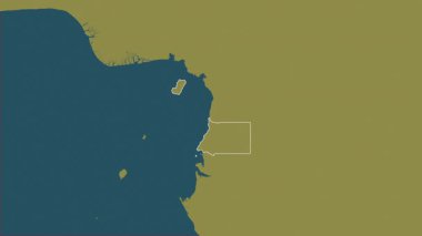 Ekvator Ginesi haritası - yakınlaştır. Sınır. Desen.