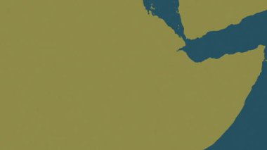 Etiyopya haritası - sür. Sınır. Desen.