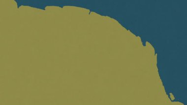 Fransız Guyanası haritası - sür. Sınır. Desen.