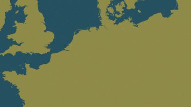 Almanya haritası - sür. Sınır. Desen.