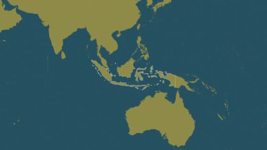 Endonezya haritası - özüt. Sınır. Desen.