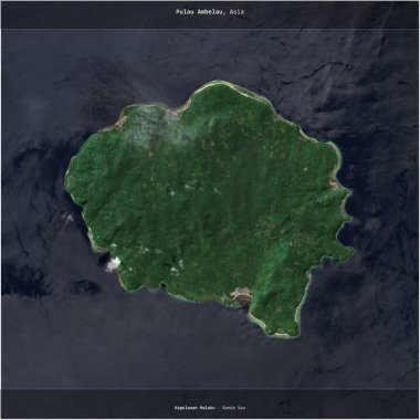 Endonezya 'ya ait Banda Denizi' ndeki Pulau Ambelau, 1 Kasım 2023 'te çekilmiş bir uydu görüntüsünün karesini aldı.