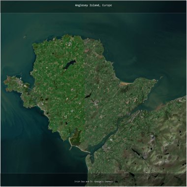 İrlanda Denizi 'ndeki Anglesey Adası ve Birleşik Krallık' a ait St. George Kanalı, 4 Eylül 2023 'te çekilmiş bir uydu görüntüsüyle karesini aldı.