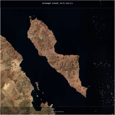 Kaliforniya Körfezi 'ndeki başmelek adası, Meksika' ya ait, 23 Aralık 2023 'te çekilmiş bir uydu görüntüsünün karesini aldı.