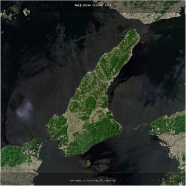 Japonya 'ya ait Filipin Denizi' ndeki Awajishima Adası, 3 Mayıs 2023 'te çekilmiş bir uydu görüntüsünün karesini aldı.