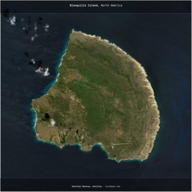 Venezuela 'ya ait Karayip Denizi' ndeki Blanquilla Adası, 29 Ocak 2024 'te çekilmiş bir uydu görüntüsüyle karesini aldı.