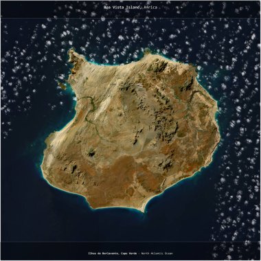 Kuzey Atlantik Okyanusu 'ndaki Boa Vista Adası, Cape Verde' ye ait, 9 Aralık 2023 'te çekilmiş bir uydu görüntüsüyle karesini aldı.