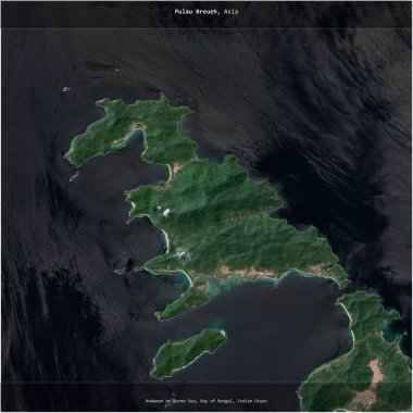 Endonezya 'ya ait Hint Okyanusu' ndaki Pulau Breueh, 12 Mart 2024 'te çekilmiş bir uydu görüntüsünün karesini aldı.
