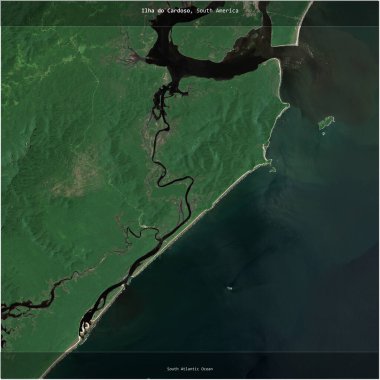 Brezilya 'ya ait Güney Atlantik Okyanusu' nda Ilha do Cardoso, 19 Şubat 2019 'da çekilmiş bir uydu görüntüsünün karesini aldı.