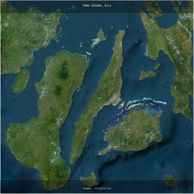 Filipinler Denizi 'ndeki Cebu Adası, 1 Mart 2022' de çekilen bir uydu görüntüsünün karesini aldı.