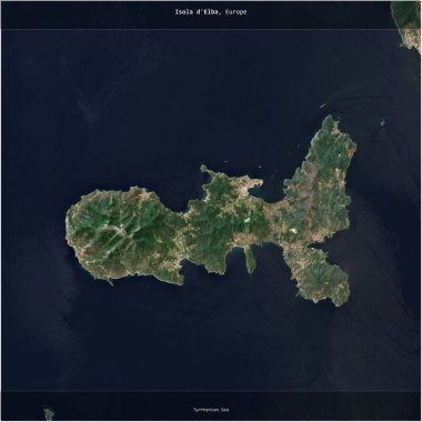 İtalya 'ya ait Tyrrhenian Denizi' nde Isola d 'Elba, 27 Haziran 2023' te çekilmiş bir uydu görüntüsünün karesini aldı.