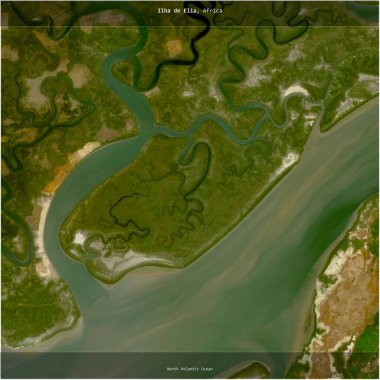 Kuzey Atlantik Okyanusu 'nda, Gine-Bissau' ya ait Ilha de Elia, 4 Mart 2024 'te çekilmiş bir uydu görüntüsü ile karesini aldı.