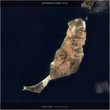 İspanya 'ya ait Kuzey Atlantik Okyanusu' ndaki Fuerteventura Adası, 13 Aralık 2022 'de çekilmiş bir uydu görüntüsüyle karesini aldı.