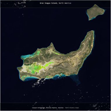 Bahamalar 'a ait Kuzey Atlantik Okyanusu' ndaki Gran Inagua Adası 29 Ağustos 2023 'te çekilmiş bir uydu görüntüsüyle karesini aldı.