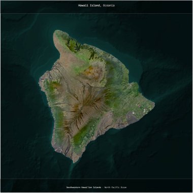 ABD 'ye ait Kuzey Pasifik Okyanusu' ndaki Hawaii Adası, 29 Temmuz 2023 'te çekilen bir uydu görüntüsünün karesini aldı.