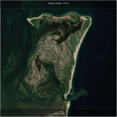 Mozambik Kanalı 'ndaki Inhaca Adası, Mozambik' e ait, 24 Haziran 2023 'te çekilen bir uydu görüntüsünün karesini aldı.