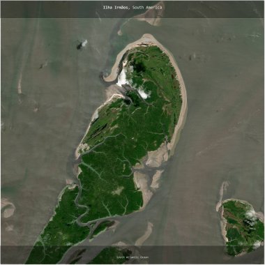 Brezilya 'ya ait Güney Atlantik Okyanusu' ndaki Ilha Irmaos, 20 Ağustos 2020 'de çekilmiş bir uydu görüntüsünün karesini aldı.
